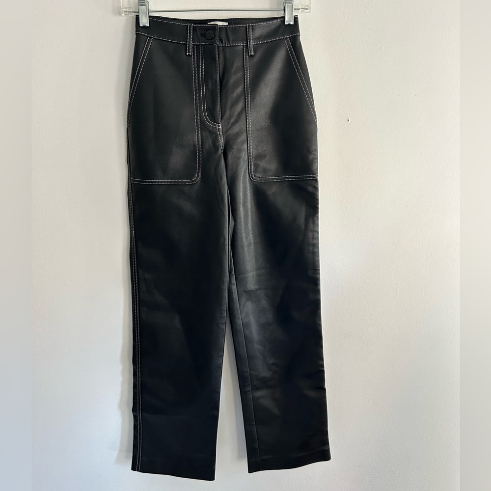 Wilfred Black Leather Lucy Pants